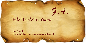 Fábián Aura névjegykártya